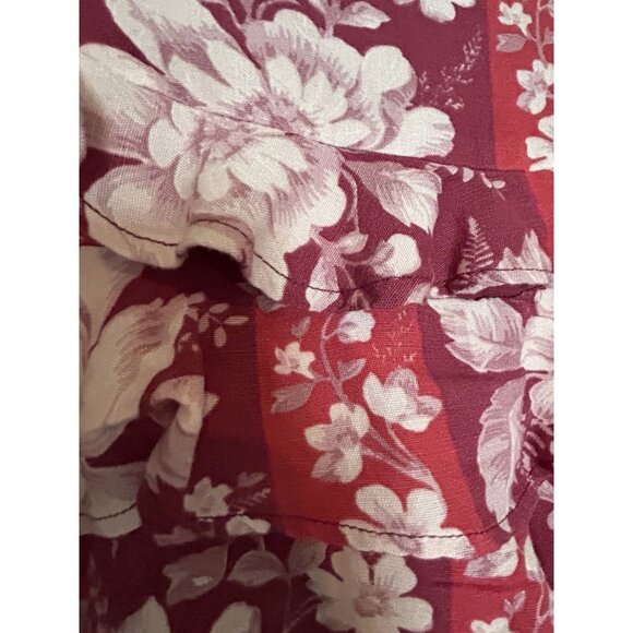 Free People Red Floral Ruffle Shorts - Picture 6 of 13